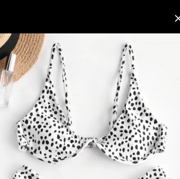 Zaful Dalmatian Bikini Top - Picture 4 of 4